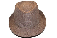 Dorfman Pacific Poly Striped Fedora
