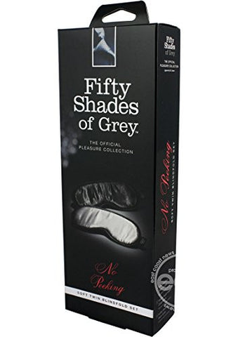 Fifty Shades Of Grey No Peeking Soft Twin Blindfold Set